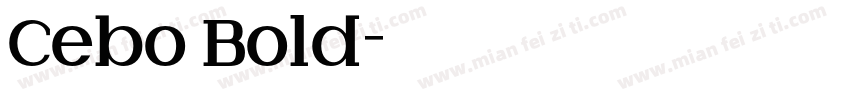 Cebo Bold字体转换